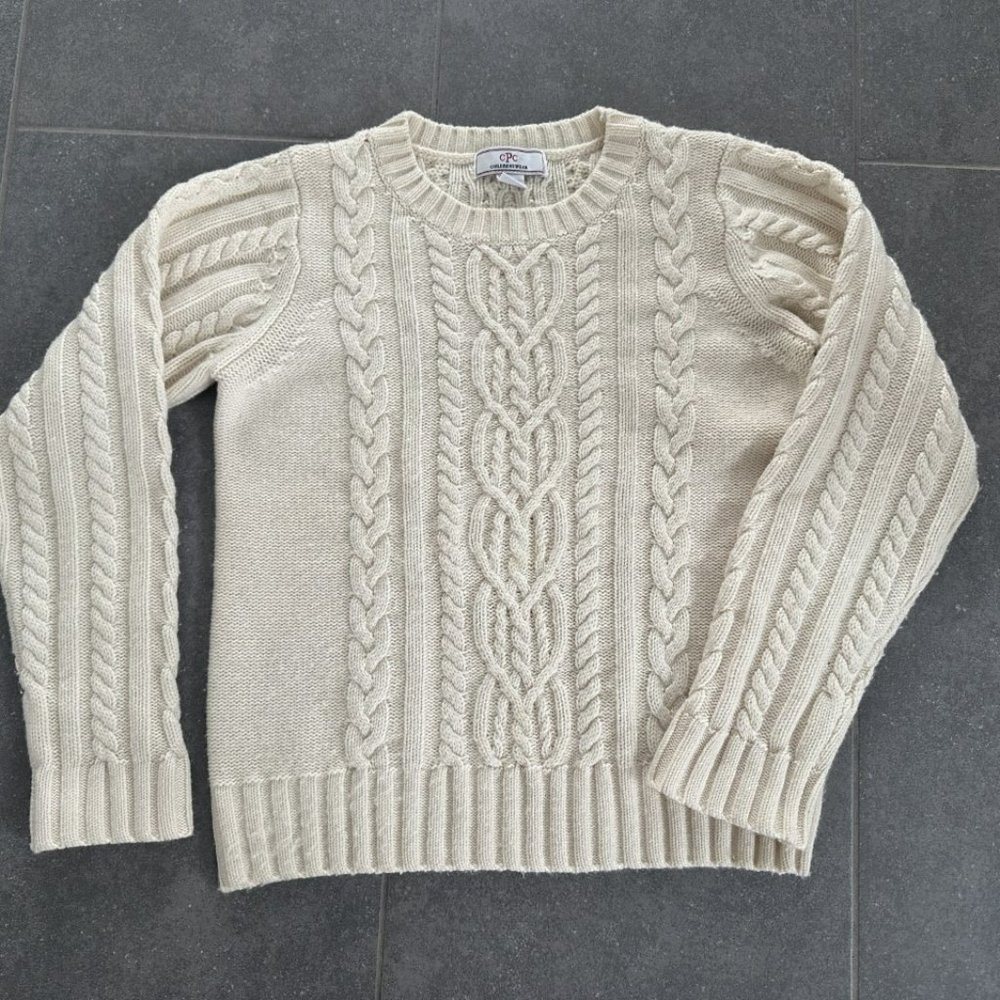 Youth Cable-Knit Wool Cashmere Blend Sweater